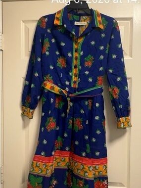 Women’s Floral Button-Front dress Reversible Belt (Bin 5-032)